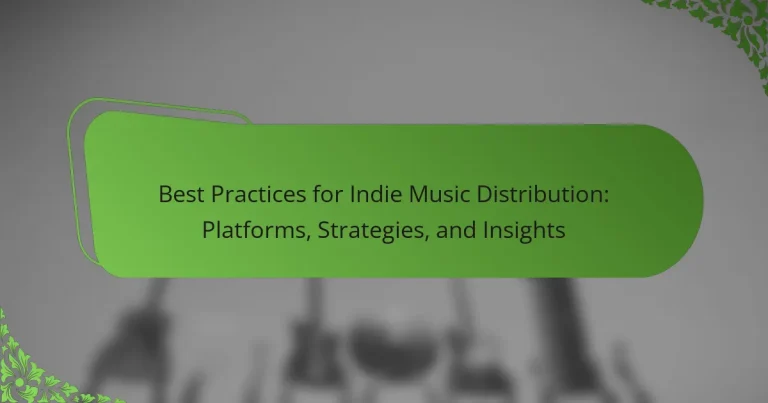 Best Practices for Indie Music Distribution: Platforms, Strategies, and Insights