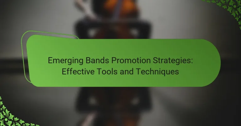 Emerging Bands Promotion Strategies: Effective Tools and Techniques