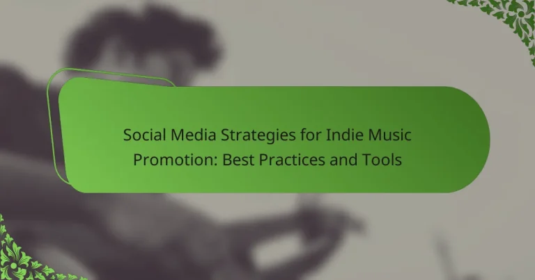 Social Media Strategies for Indie Music Promotion: Best Practices and Tools