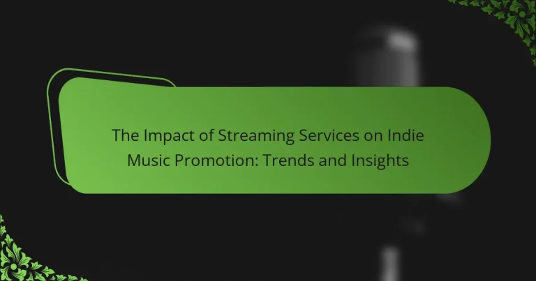 The Impact of Streaming Services on Indie Music Promotion: Trends and Insights